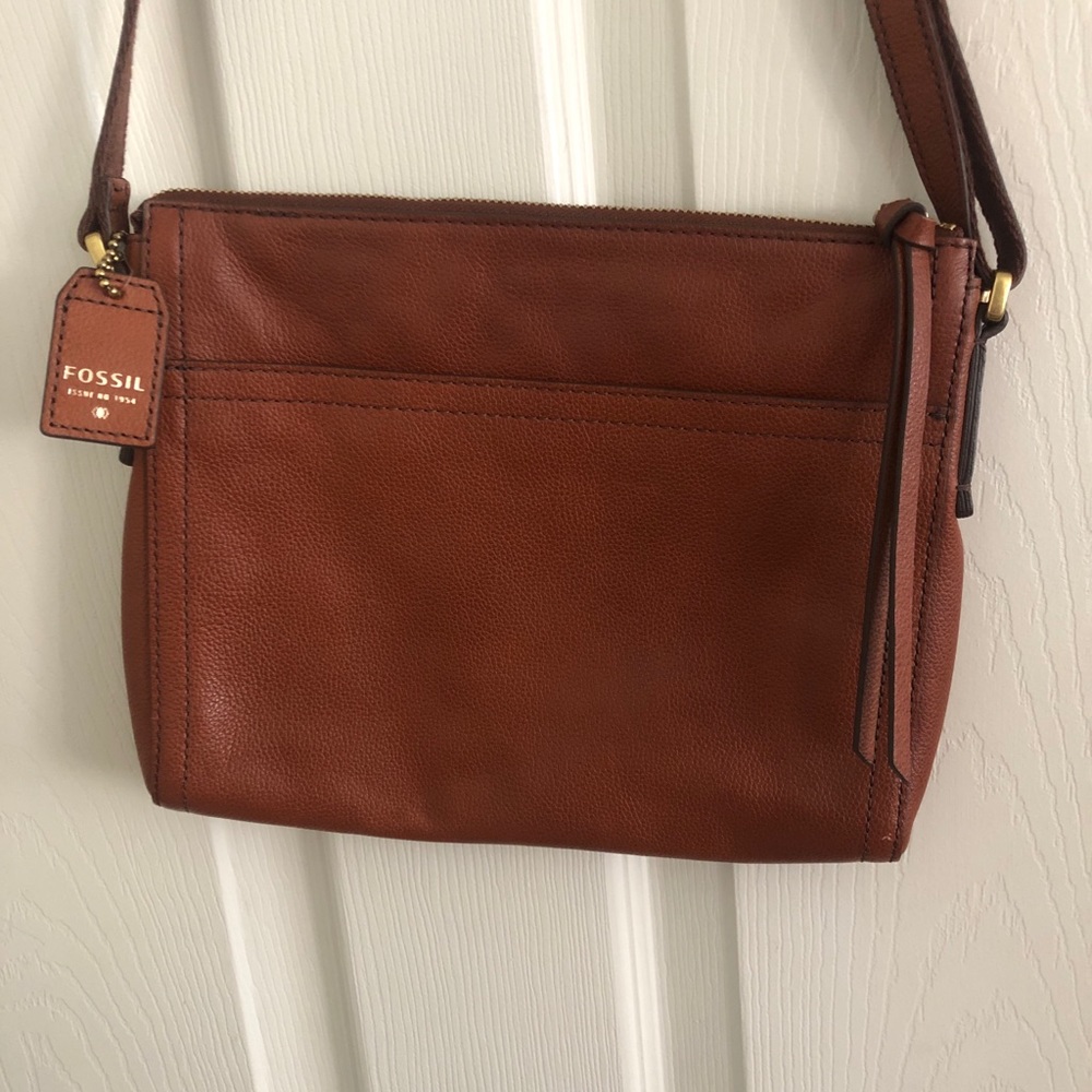 Fossil Leather Crossbody Bag